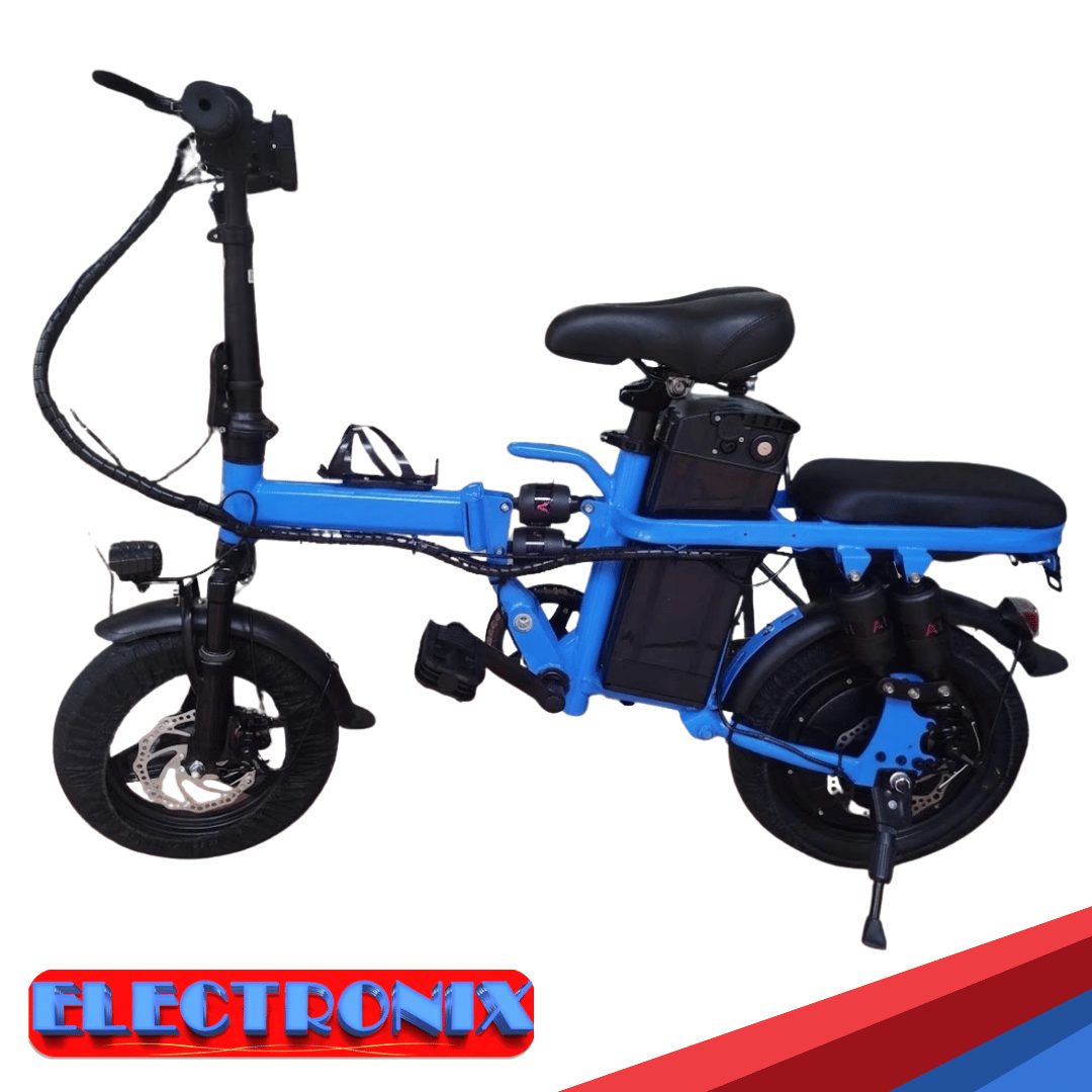 Bicicleta Eléctrica FCC T13 – Plegable, 25 km/h, Autonomía 30 km y Triple Amortiguación