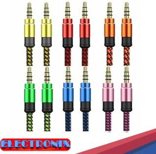 Cable Auxiliar 3.5mm Macho a Macho – 1m | Audio Claro y Alta Compatibilidad