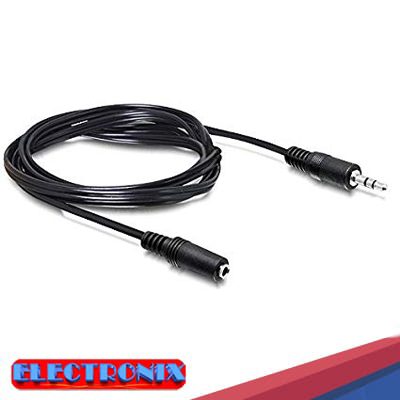 Cable Extensor AUX 1.5m Macho a Hembra – Sonido Claro y Mayor Alcance