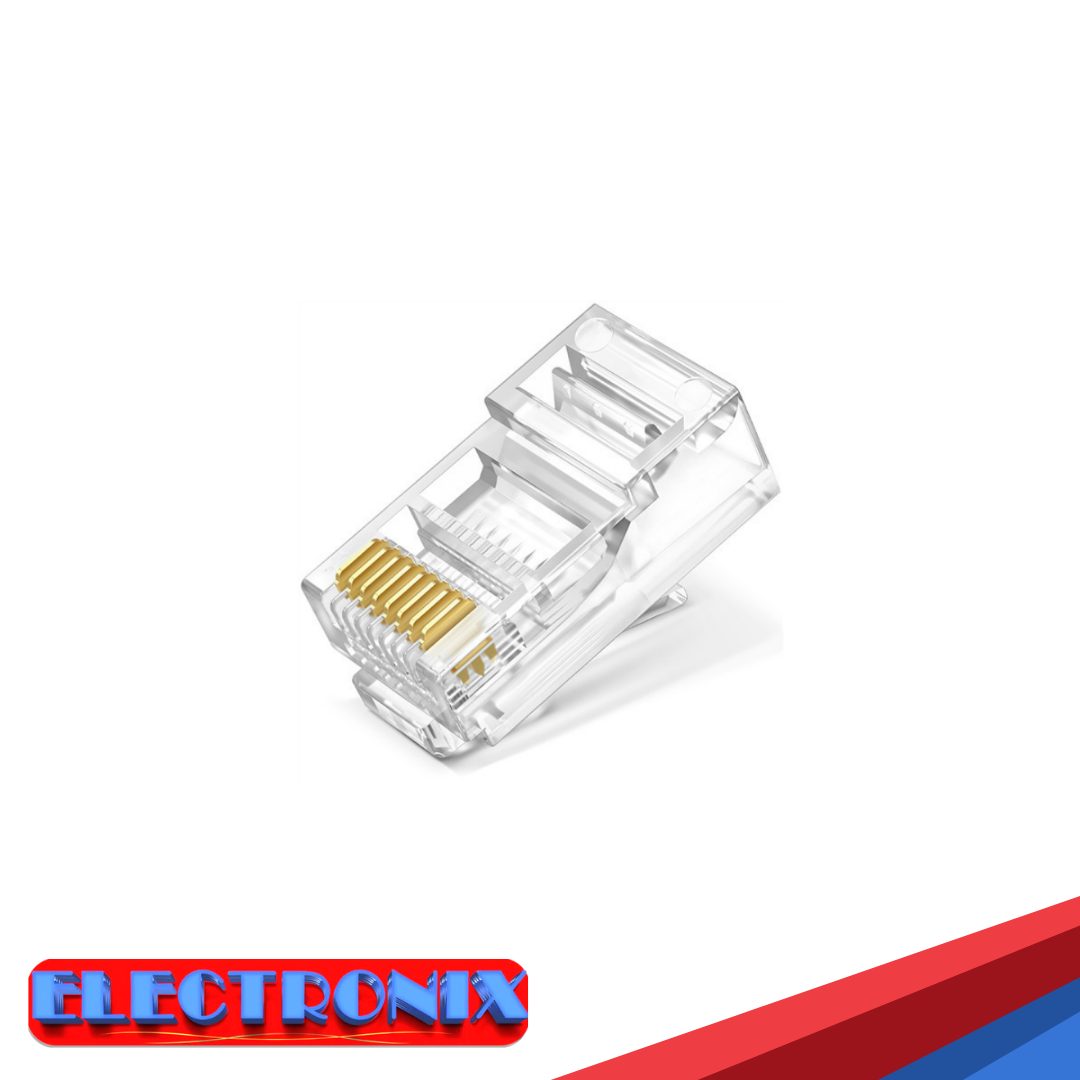 Conectores RJ45 para Cable LAN – Compatibles con Cat 5 y Cat 5e