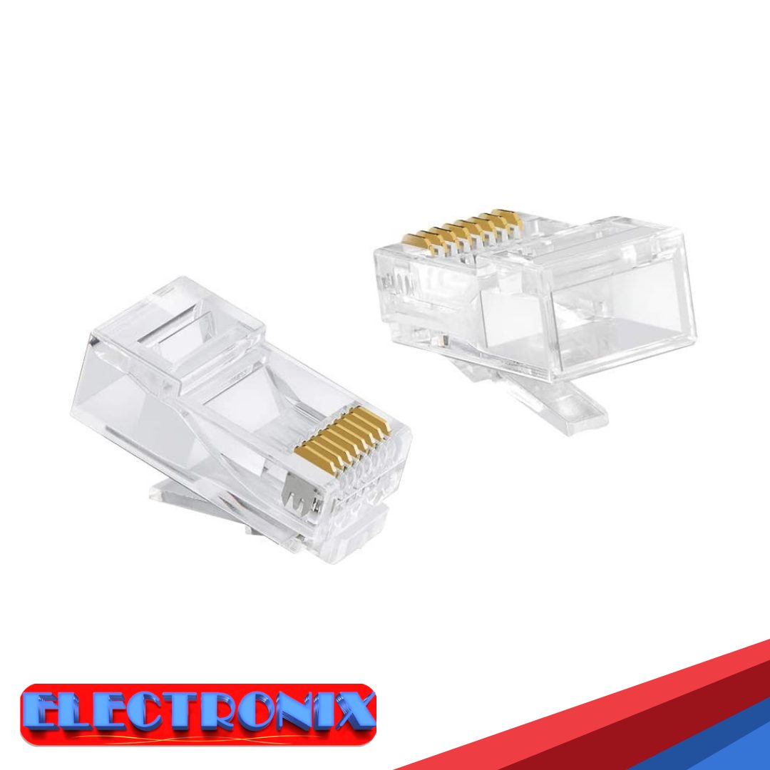 Conectores RJ45 para Cable LAN UTP – Compatibles con Cat 6