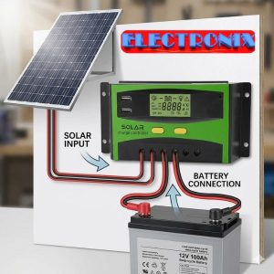 Controlador de Carga Solar 20A 12V/24V Automático