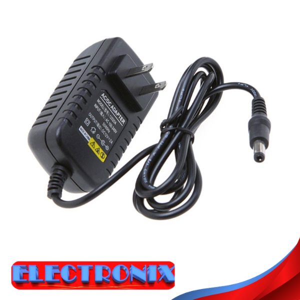 Fuente de Poder 12V 2A – Energía Segura y Estable para Cámaras y Luces LED