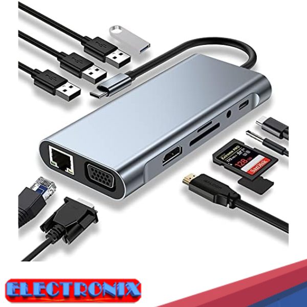 Hub USB-C Multifunción FCC-T111 – Expansión Total en un Solo Adaptador