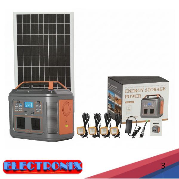 Kit Solar Portátil con bateria litihum /litio y panel solar de 400W – Energía limpia y confiable donde la necesites