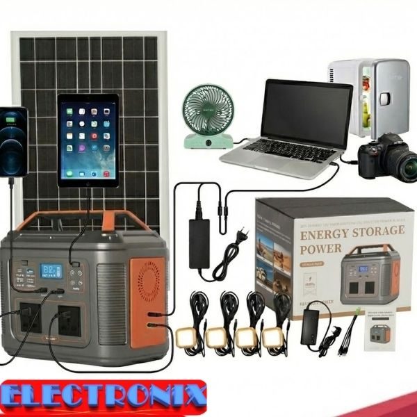 Kit Solar Portátil con bateria litihum /litio y panel solar de 400W – Energía limpia y confiable donde la necesites