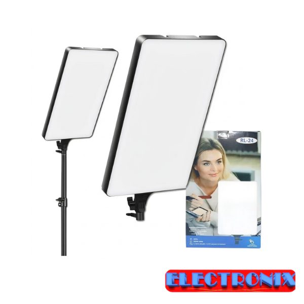 Luz LED Rectangular Profesional Regulable FCC RL-24 con Control Remoto – Iluminación de Alta Precisión CRI 96+