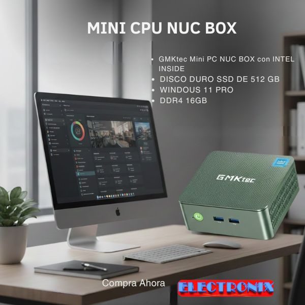 Mini PC NUC BOX Intel N150 Quad Core | 16GB RAM | 512GB SSD | Windows 11 Pro