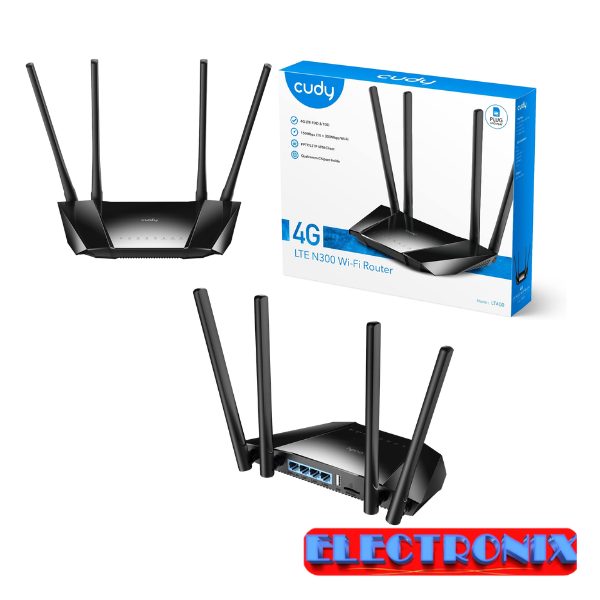 Router 4G LTE Cudy LT400 – Internet Rápido y Estable hasta 300 Mbps