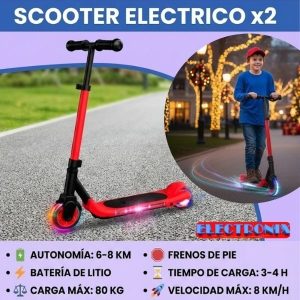 Scooter Eléctrico para Niños – Seguro, Divertido y Fácil de Usar