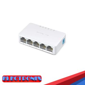 Switch Mercusys MS105 de 5 Puertos – Expansión de Red Rápida y Estable 10/100 Mbps